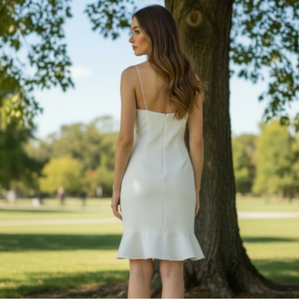 LIKELY Banks Flounced-Hem Slip Mini Dress - Picture 5 of 10